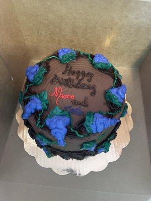 Custom chocolate cake