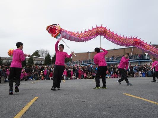 Dragon dance. Chinese New Year 2014.