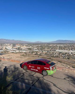 Out teaching where we can! Who can name this peak in Tucson?