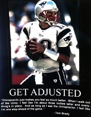 Tom Brady gets adjusted to have the advantage- but it isn't just for the pros and the debutantes!