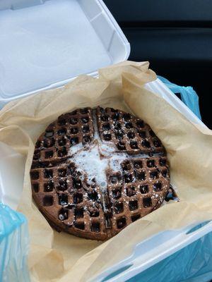 chocolate protein waffle