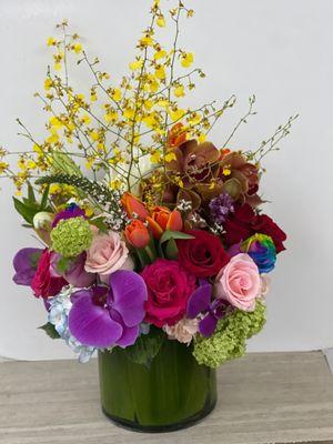 Designer choice; Spring color arrangement.