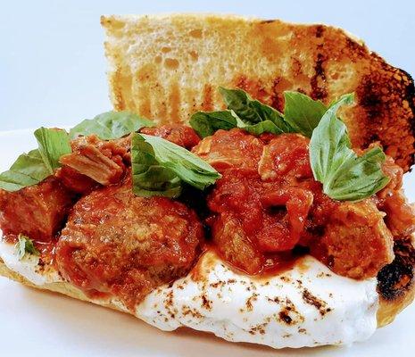 Sunday Gravy Sando - Italian Meatball