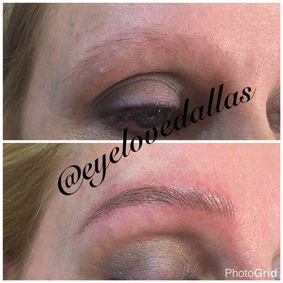 Microblading before and after