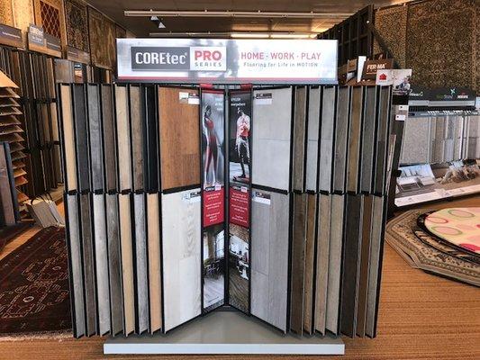 Wide variety of the new Cortec pro series a lot of beautiful color , it 100% waterproof  , kid proof, pet proof. Come check it out.