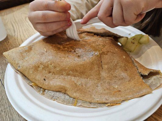 Apple and Cheese Crepe