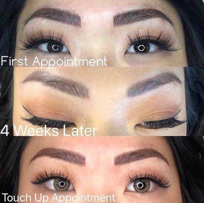 Microblading touch up appointment