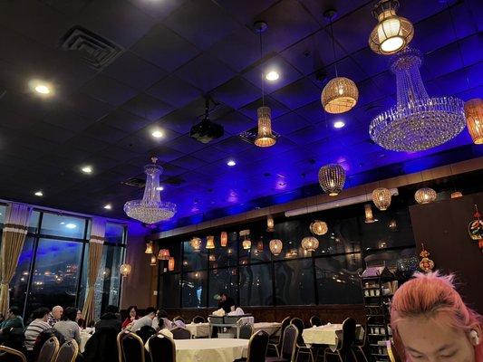 The fixtures and decor are very modern and up to date on this side of the restaurant.