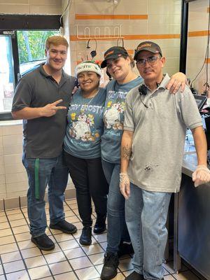 This is a great crew in Tequesta. Check out Mike he's a red head now  guess which one