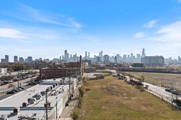 The view of Chicago from the Cross Street Chicago office