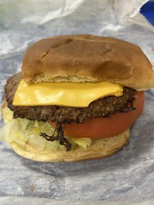 Large Bantam Burger! Largest burger on menu. Very Average! Also missing a patty!