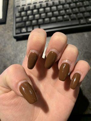 Grown out nails