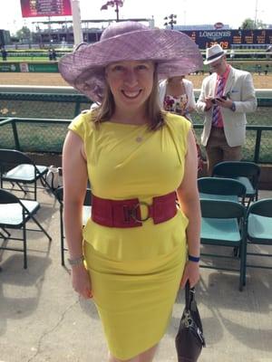 In my new hat at Kentucky Derby 140