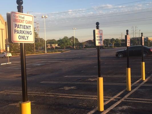 Preferred parking for patients! Close to the door and entrance from outside and the mall!