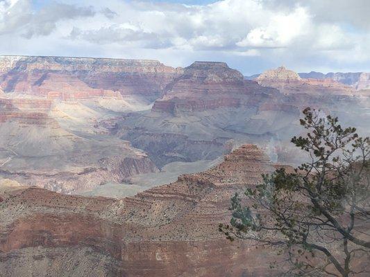 Panoramic view of the canyon from the interior of the museum.