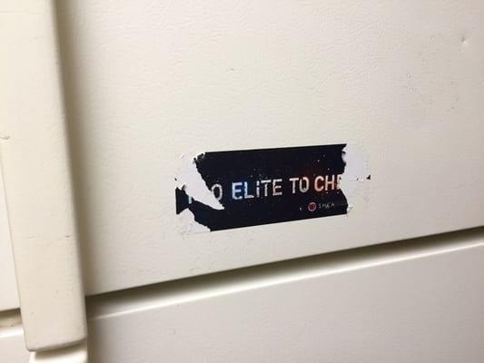 You would think they would take the sticker off of the refrigerator properly.