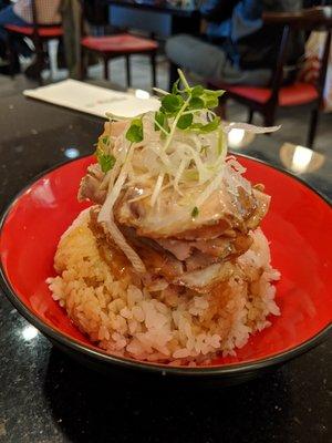 rice and chashu