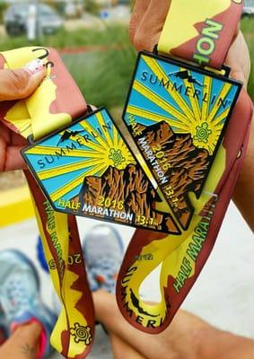 2016 Summerlin Half Marathon finisher medals