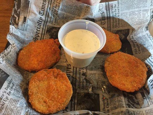 Fried green tomatoes were spot on!