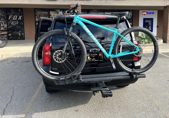 New bike,  new rack! Thanks Rock N Road!!!!!