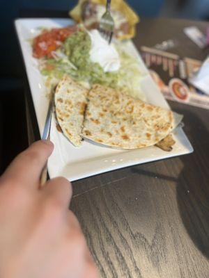 Mushrooom quesadilla