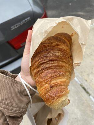 beautiful and long croissant