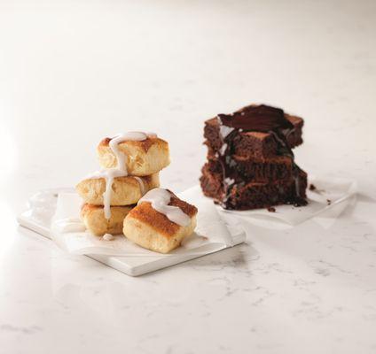 CinnaSquares & Double Chocolate Brownie