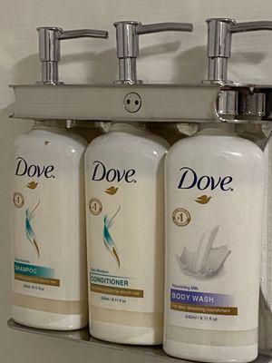 Dove products provided.