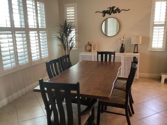 Table and chairs