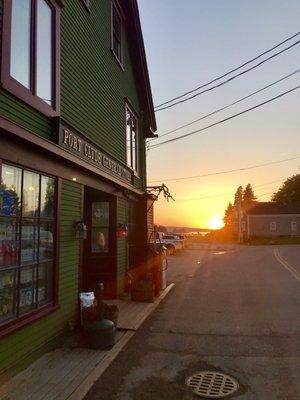 The general store at sunset