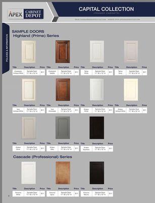 American Style Cabinetry available Door Styles! Visit Us for more info.