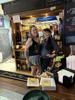 Cute lil' bartender, Candice and I getting our "sexy on!" At the Turnpike Tavern!