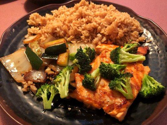 Hibachi salmon