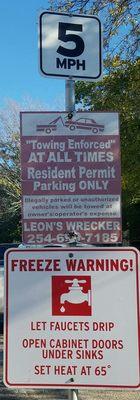 This is the only sign we saw at Cooper Mountain Apartments and there are no others that designate visitors parking