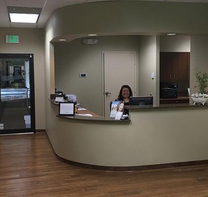 Elvia says, "Welcome! Are there any changes to your health history, address, or your insurance since we've last seen you?