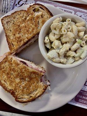 The gobbler & side Mac salad - yummm