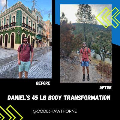 Daniel's lost 45 lbs!!!