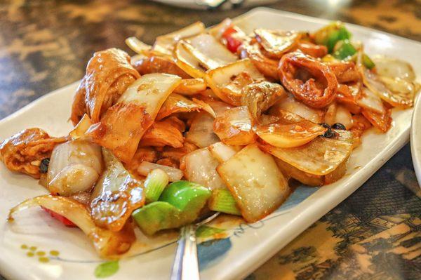 Pork Intestine with Preserved Vegetables