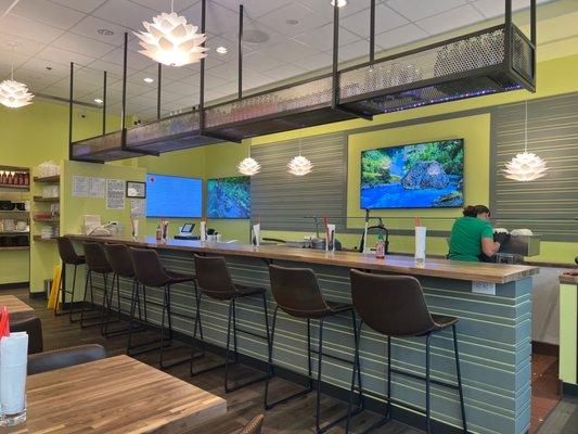 Countertop in the main dinning area...