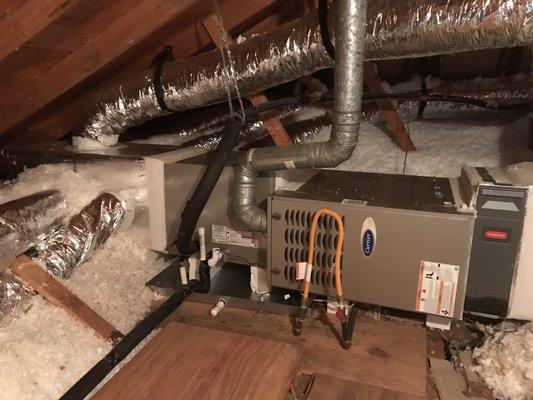 New Complete System With All New Ductwork & Adding Insulation To Attic. Pic 1