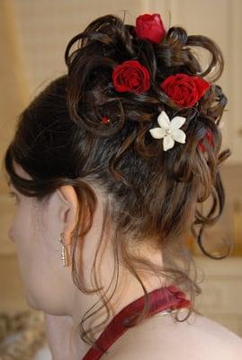 bridal updo 1