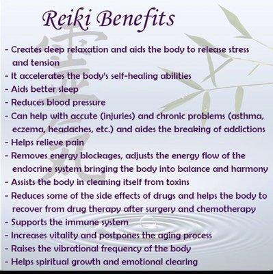 Reiki will assist with your personal health and wellness  goals.