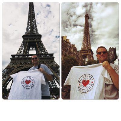 Pc Travel t-shirt in Paris France!!!!