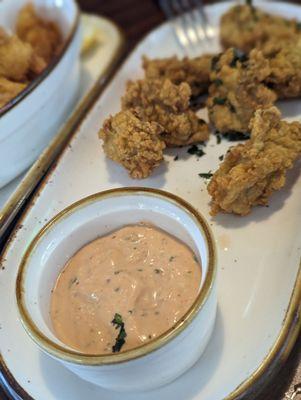 Buttermilk fried oysters