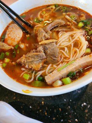 Bun bo hue with pho noodle