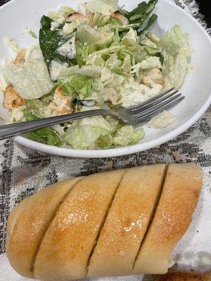 Fresh and tasty Caesar salad