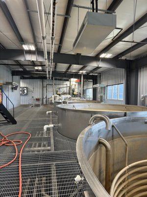 Fermentation tanks. Always cool to look at.