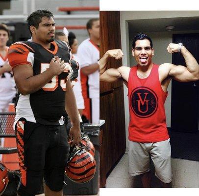 My fitness transformation of 300lbs to 195lbs in 1 year!