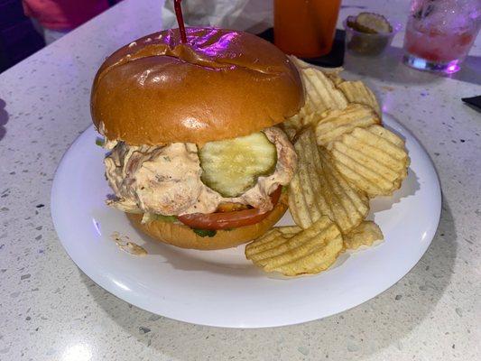 Shrimp salad sandwich