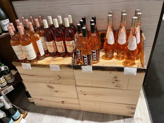 Rosé selections.